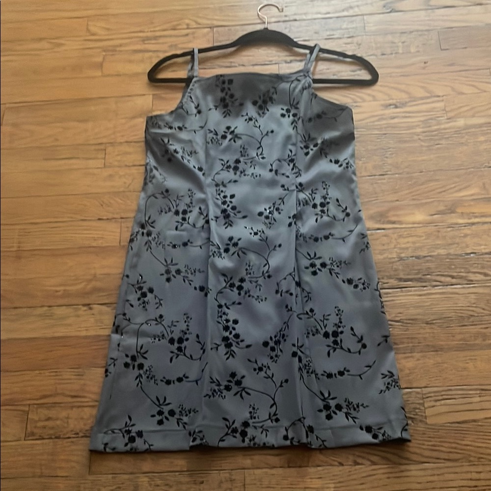 Limited Too Blue Gray Spaghetti Strap Midi Dress